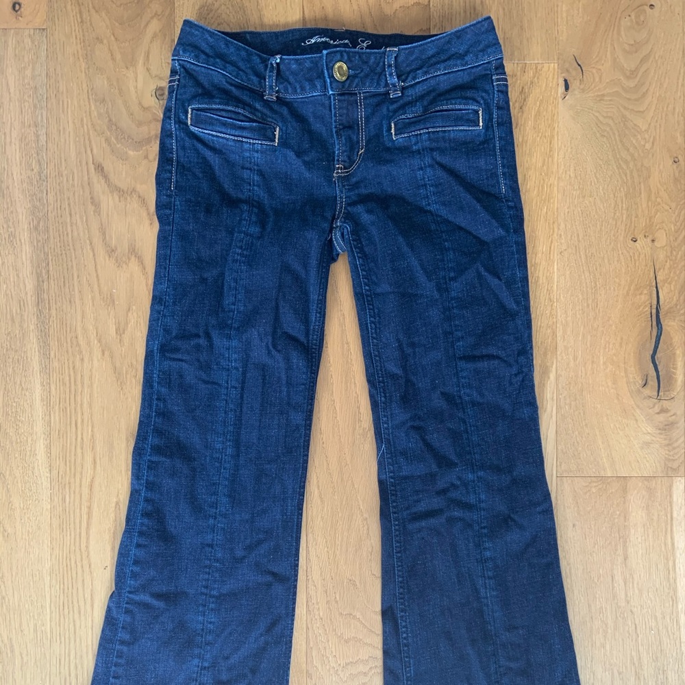 American Eagle Wide Leg Hipster Jean